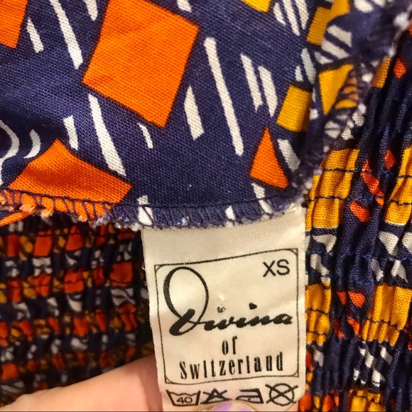 Divina of Switzerland vintage smocked maxi dress - Picture 6 of 6